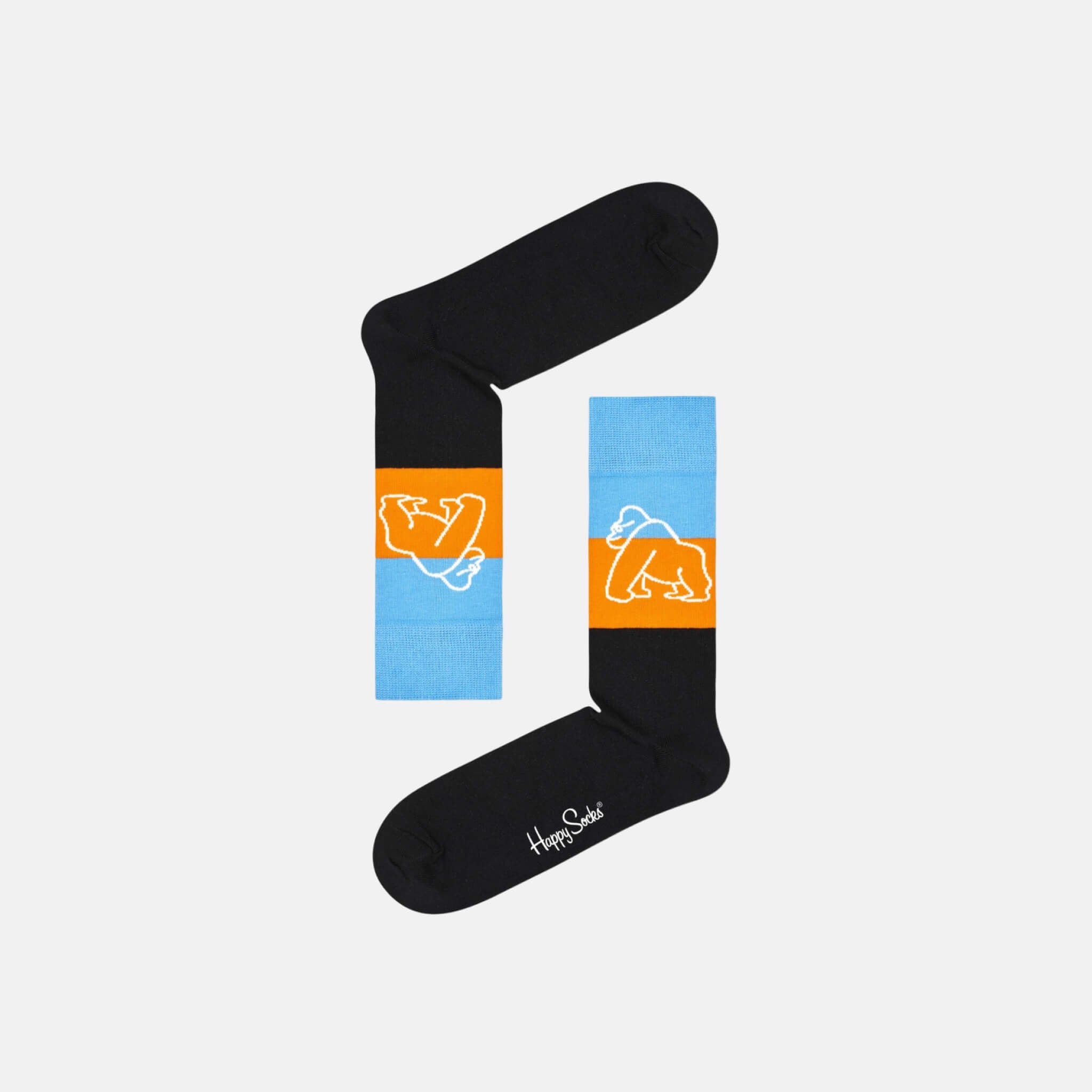 Farebné ponožky Happy Socks x WWF, vzor Mountain Gorillas