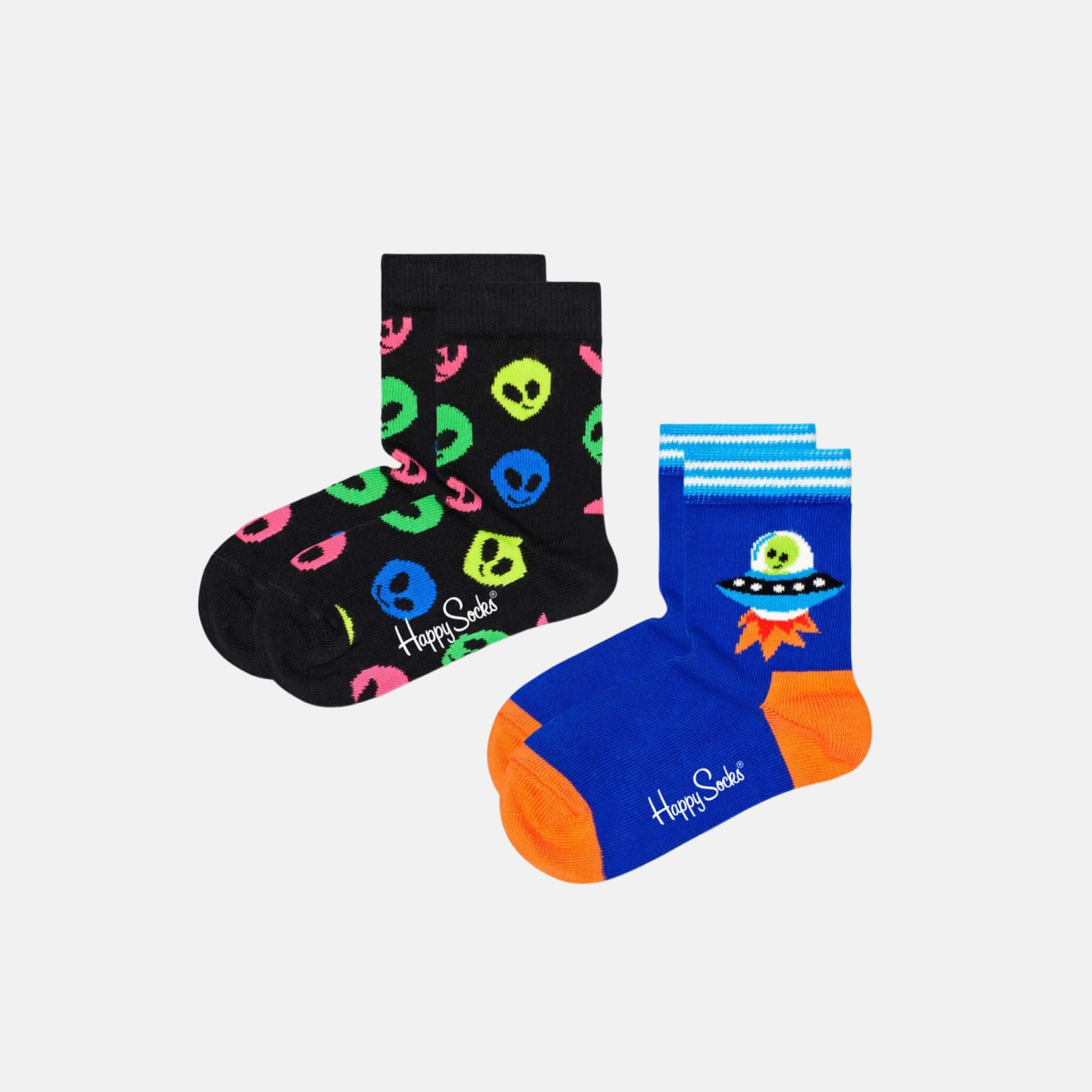 Detské ponožky Happy Socks, vzor Alien - 2 páry