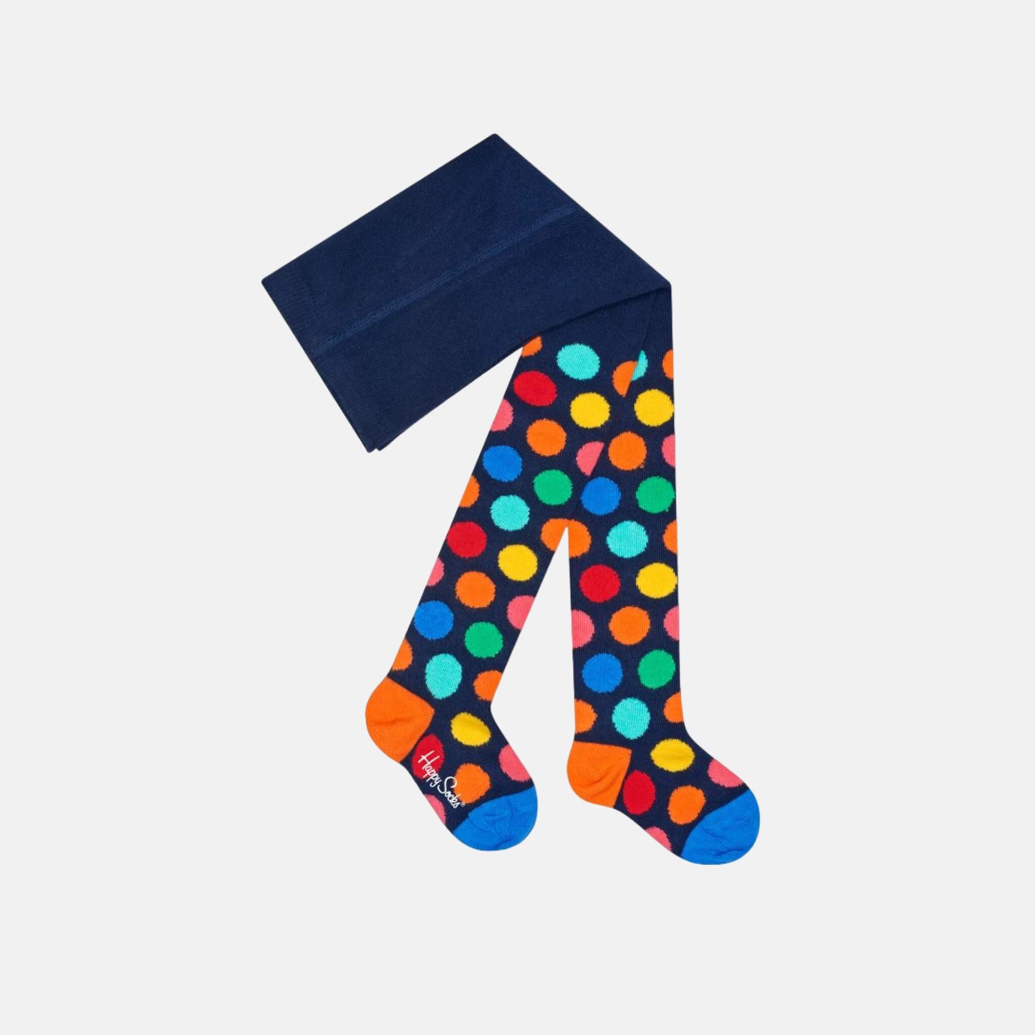 Detské farebné punčochy Happy Socks se vzorom Big Dot