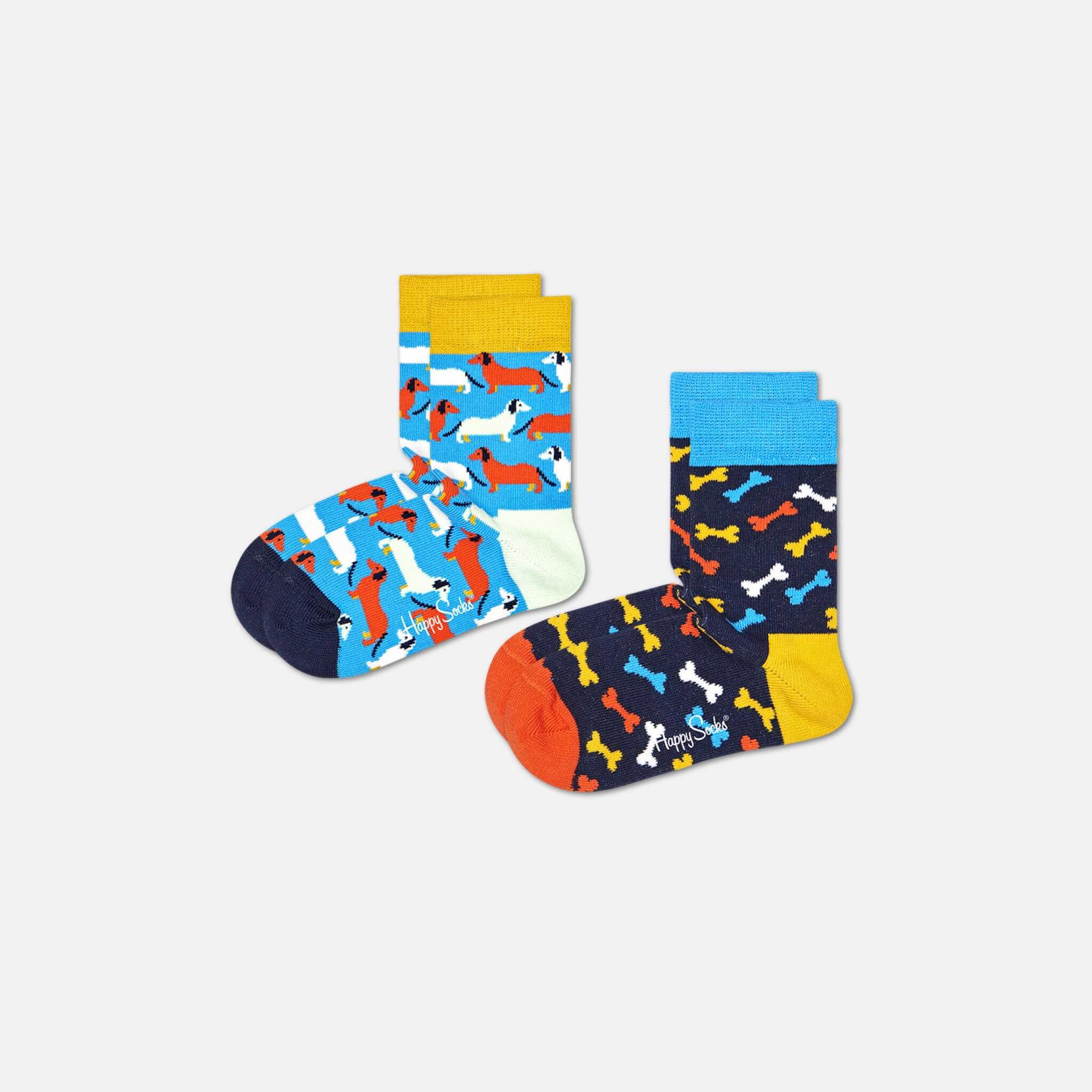 Detské ponožky Happy Socks, vzor Dog - 2 páry