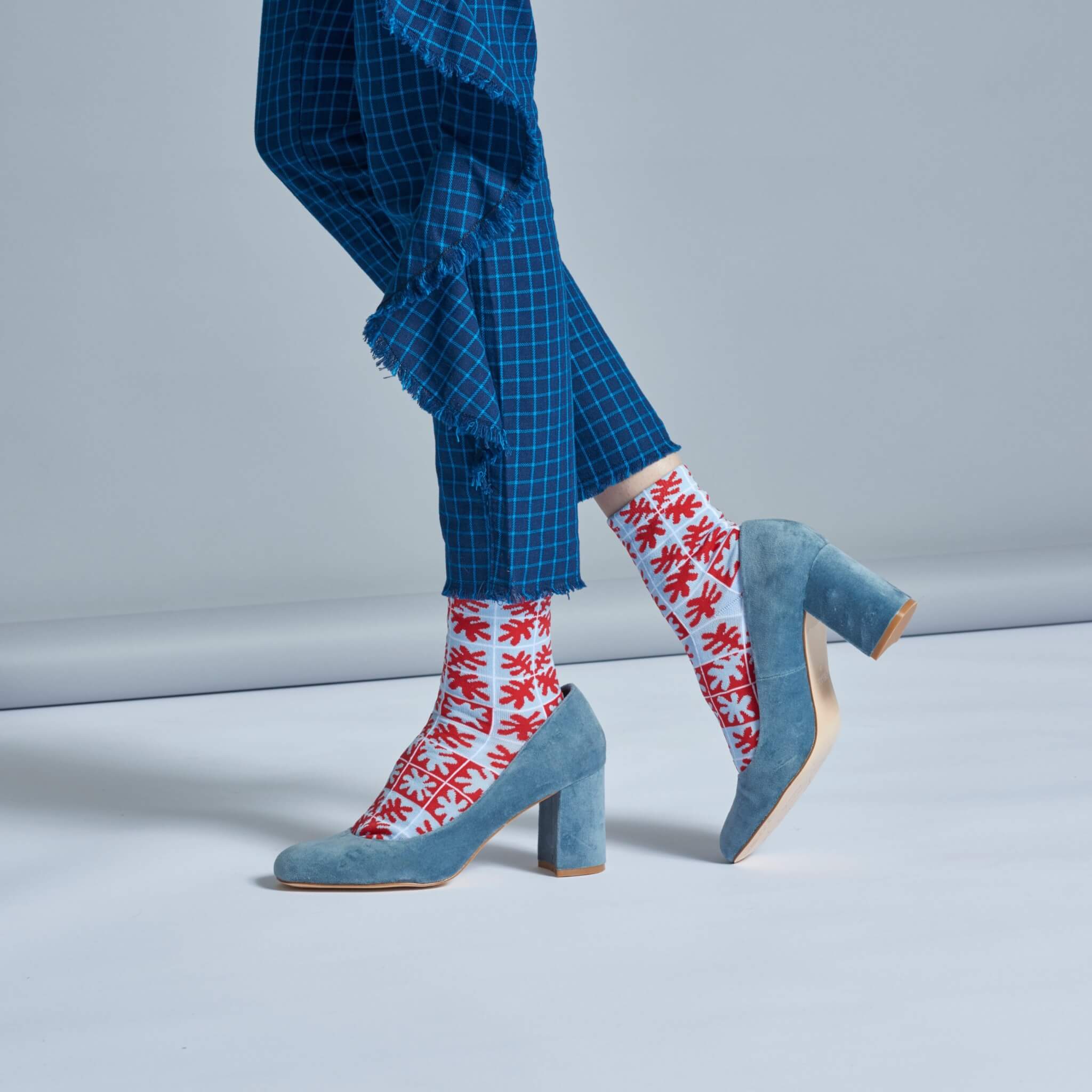 Dámske červené teplé ponožky Happy Socks Emilia // kolekcia Hysteria
