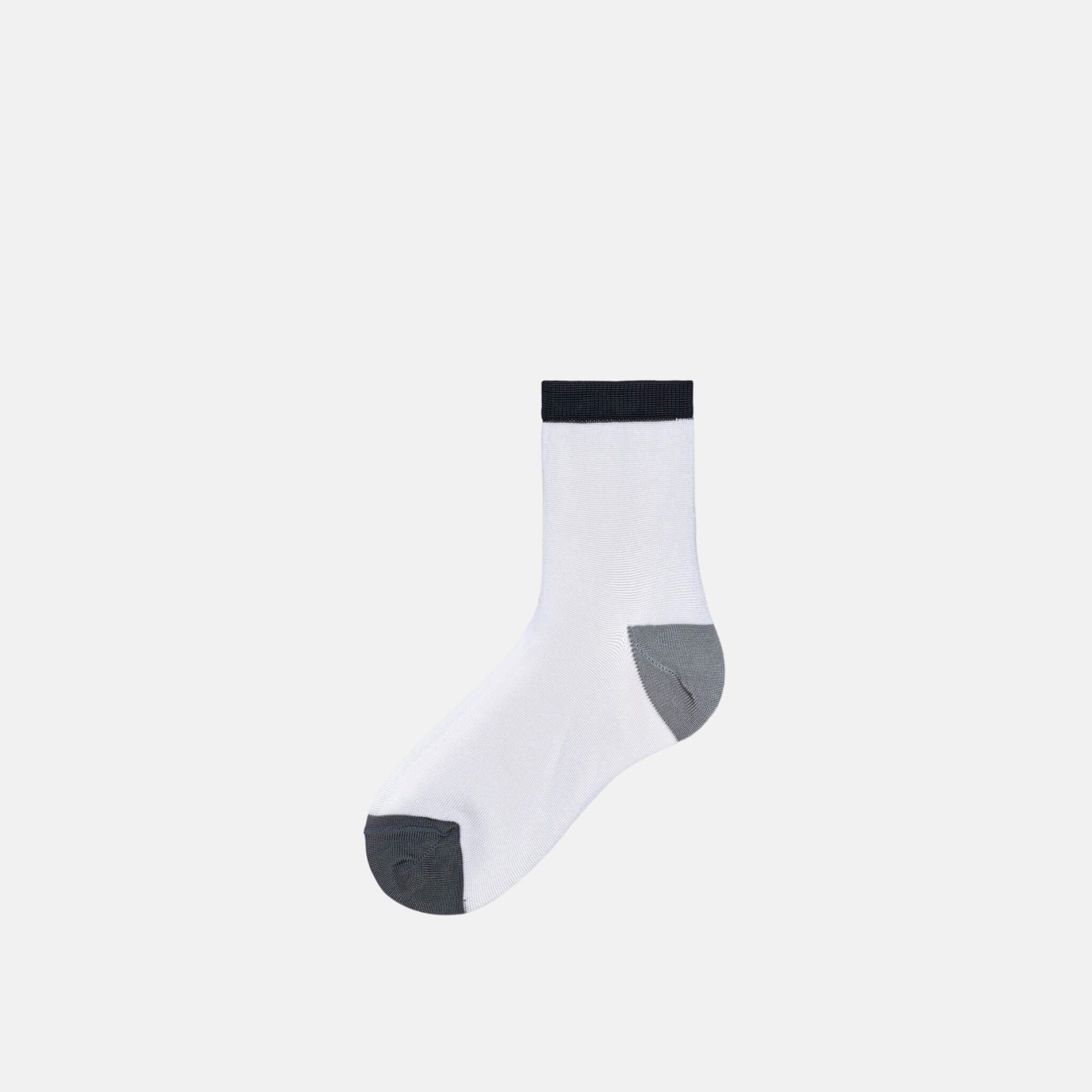 Dámske biele ponožky Happy Socks Grace // kolekcia Hysteria