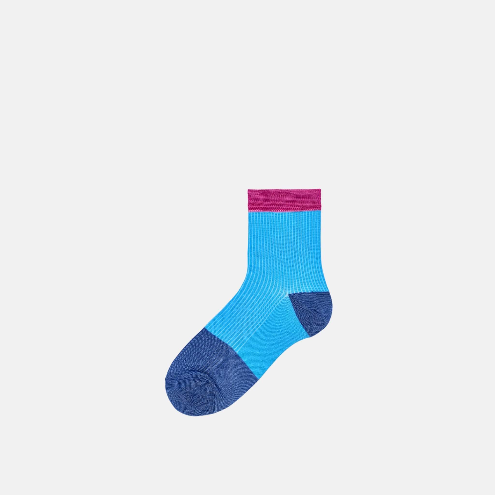 Dámske modré ponožky Happy Socks Janna // kolekcia Hysteria