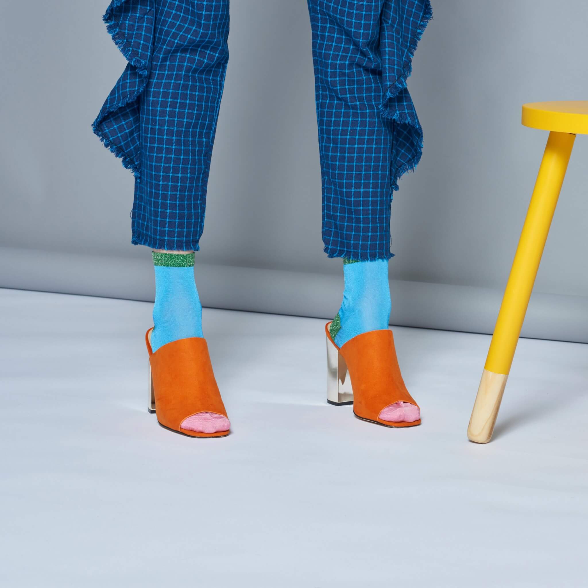 Dámske svetlo modré ponožky Happy Socks Liza // kolekcia Hysteria