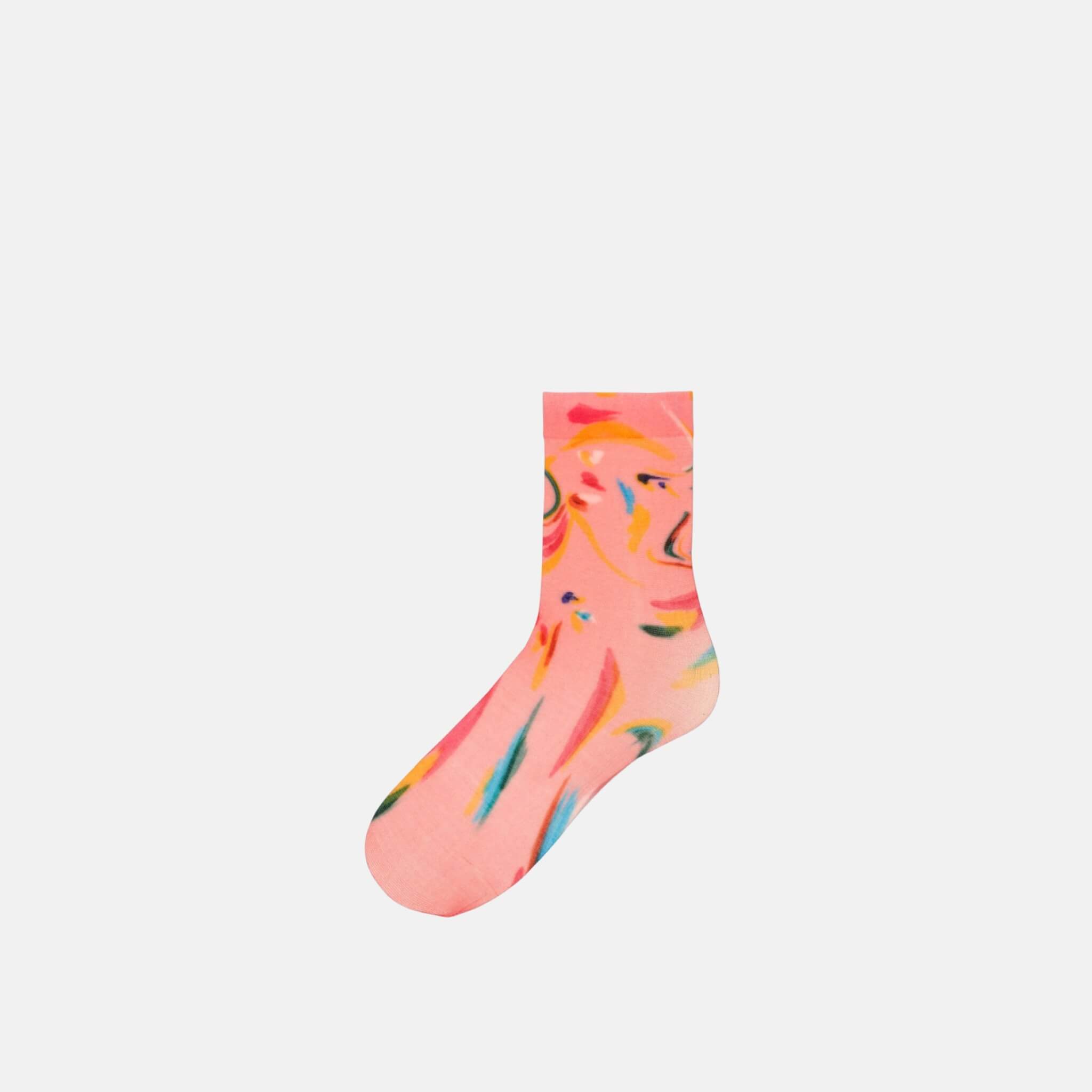 Dámske ružové ponožky Happy Socks Mia // kolekcia Hysteria