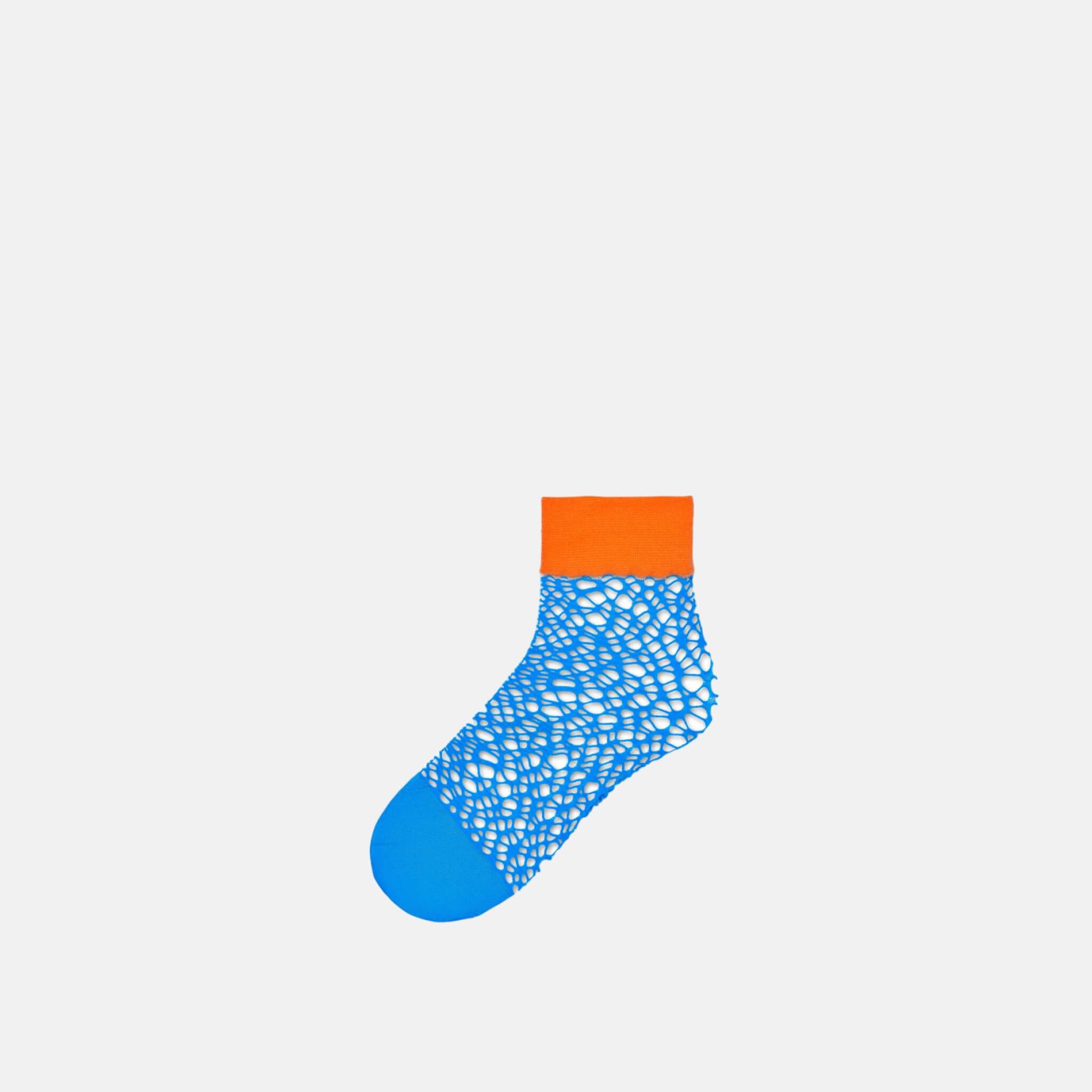 Dámske modré sieťované ponožky Happy Socks Nina // kolekcia Hysteria
