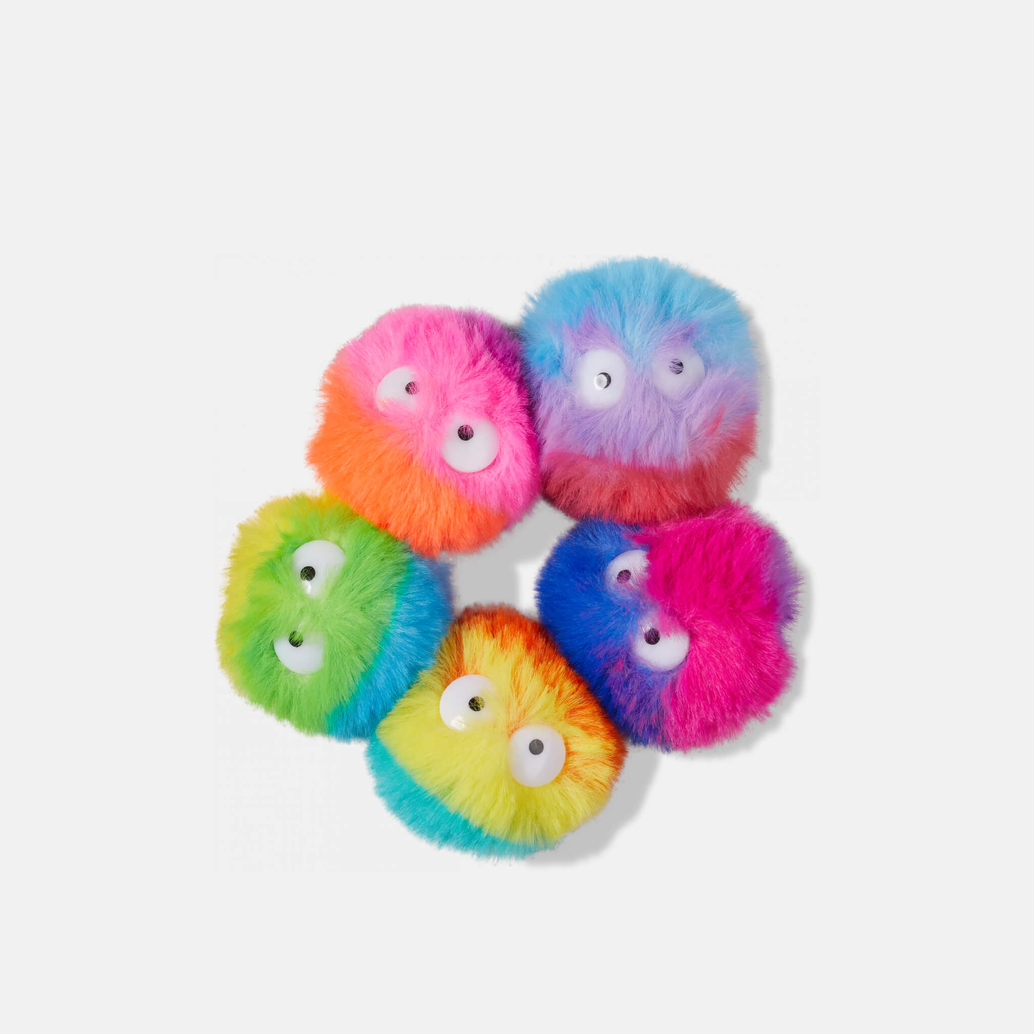 Jibbitz™ - Fuzzy Puff Characters - 5 ks