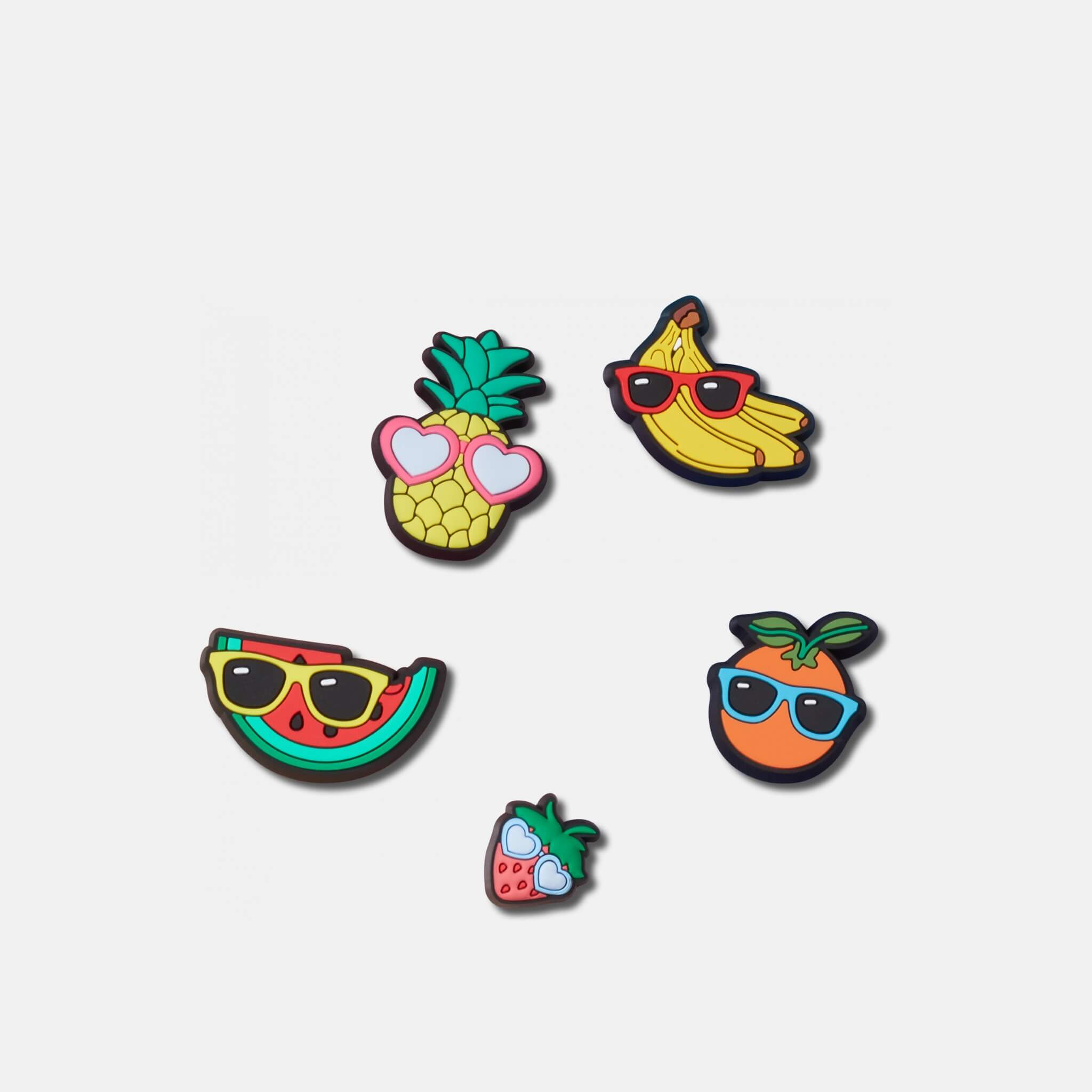 Jibbitz™ - Cute Fruit with Sunnies - 5 ks