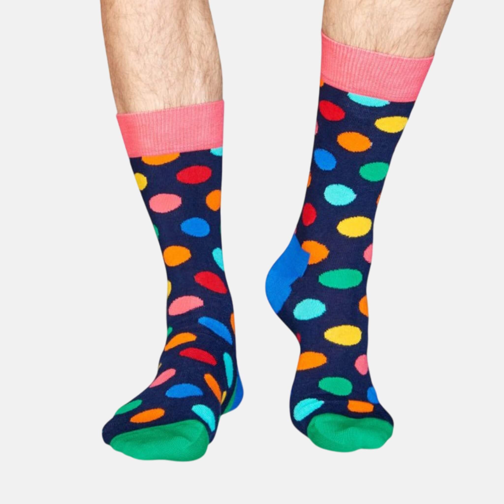 Darčekový box ponožiek a boxeriek Happy Socks Combo Big Dot Blue - 2 páry