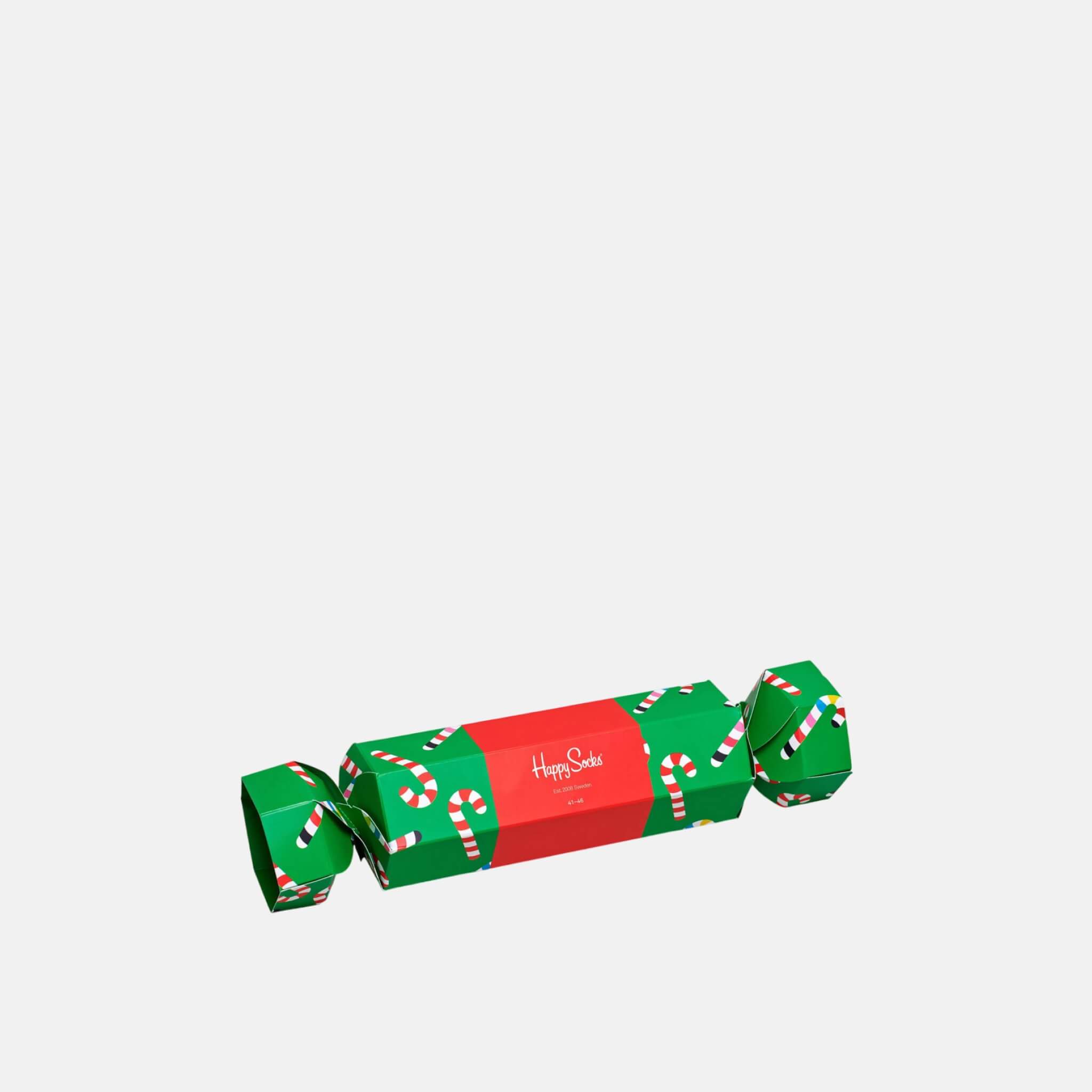 Darčekový box ponožiek Happy Socks Christmas Cracker Candy Cane - 2 páry