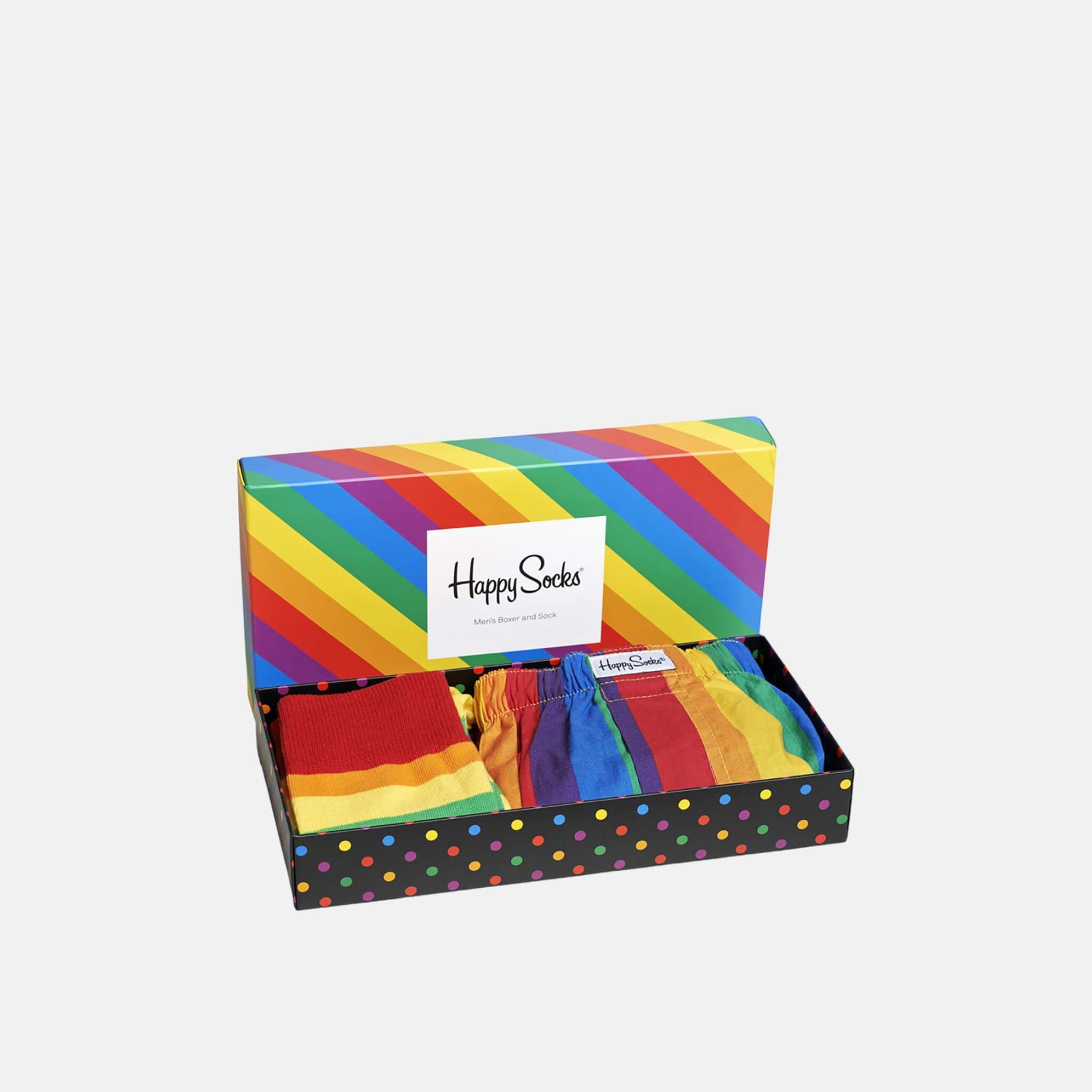 Darčekový box ponožiek a trenírok Happy Socks Pride - 2 páry