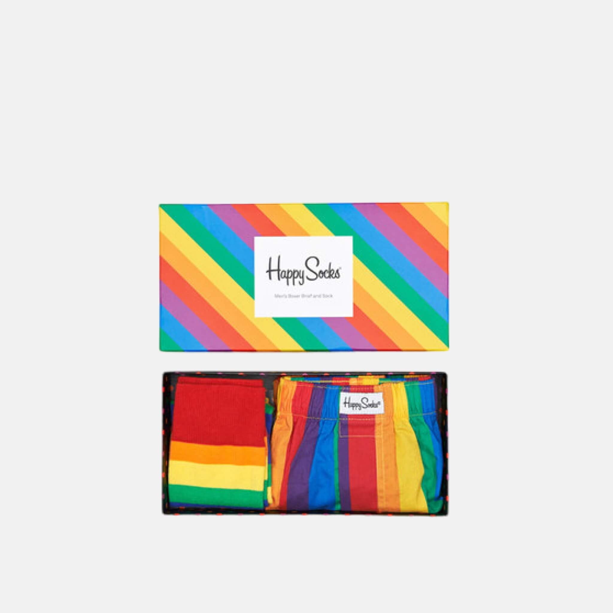 Darčekový box ponožiek a trenírok Happy Socks Pride - 2 páry