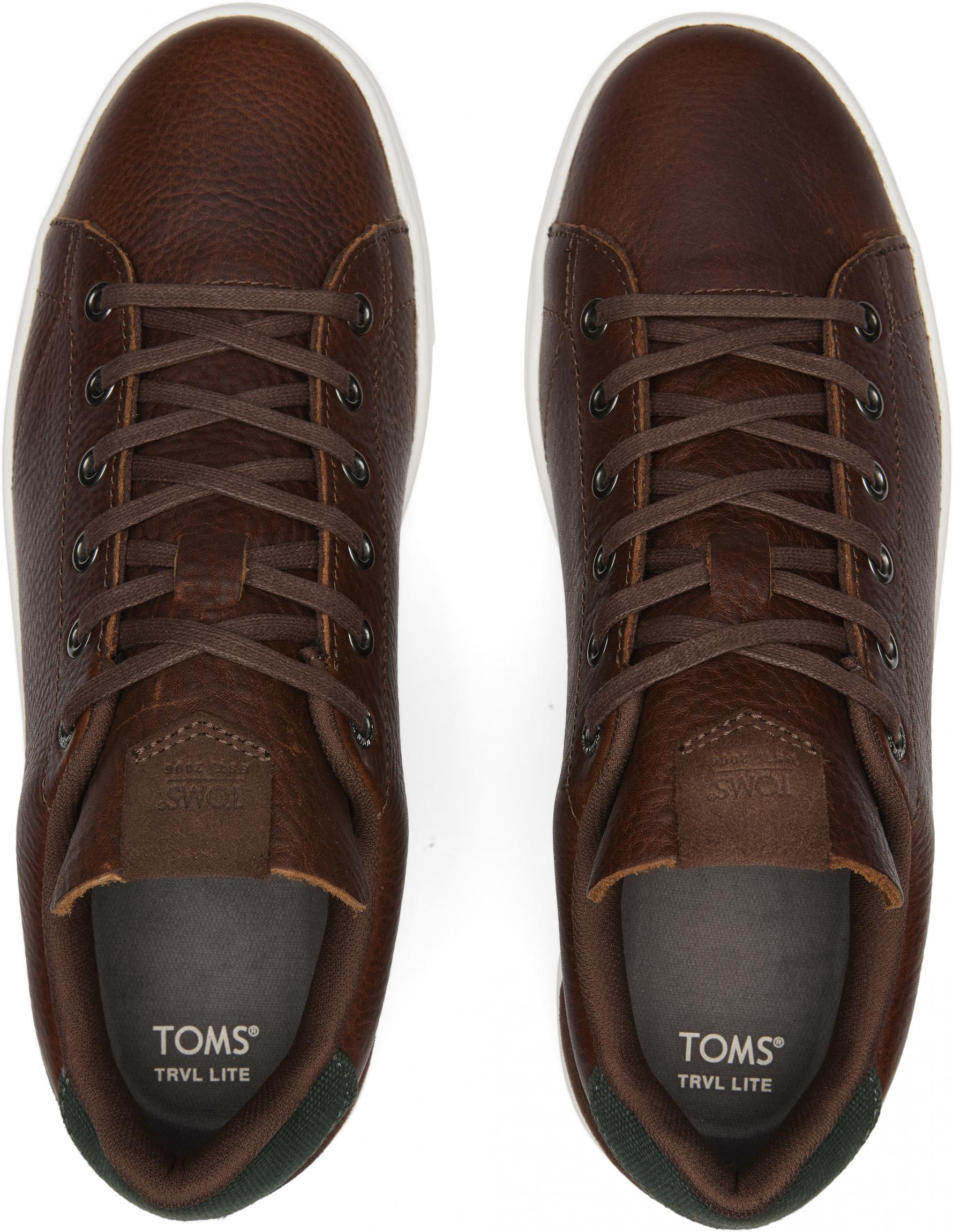 Pánske hnedé kožené tenisky TOMS TRVL Lite 2.0 Low