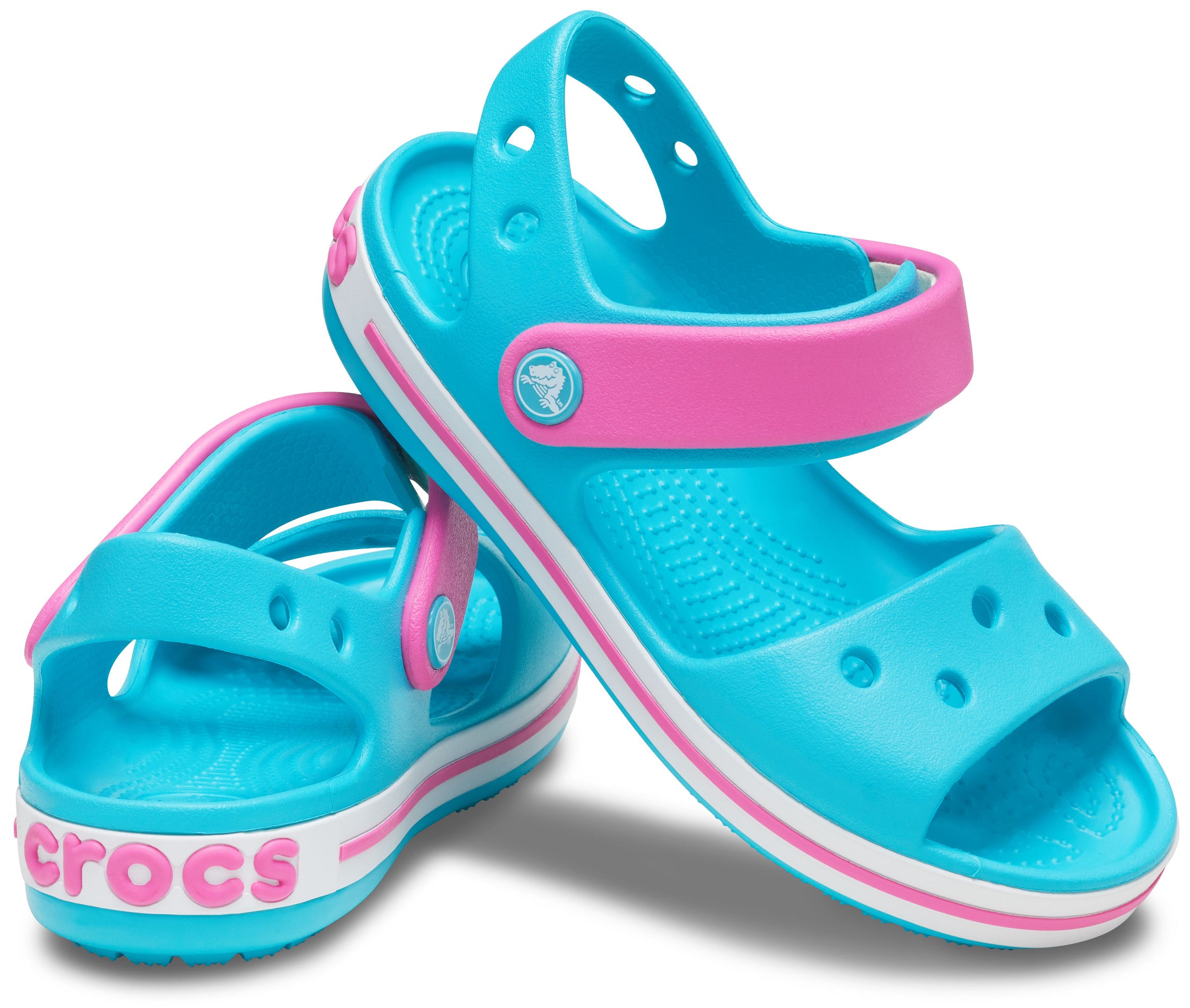 Crocband Sandal Kids Digital Aqua