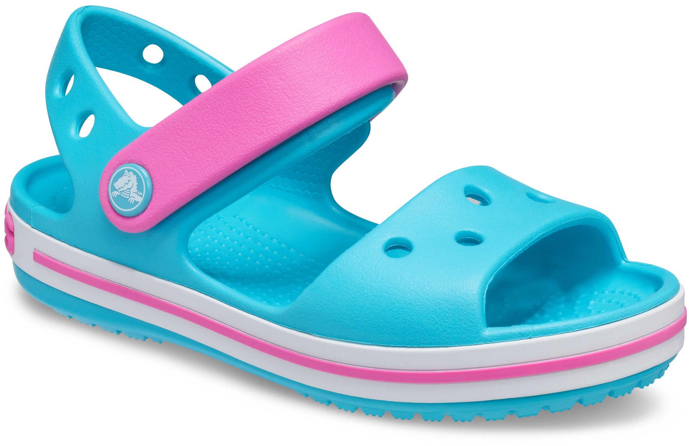 Crocband Sandal Kids Digital Aqua