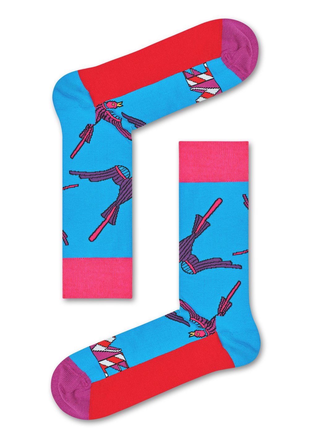 Modré ponožky Happy Socks s lastovičkou lásky x The Beatles