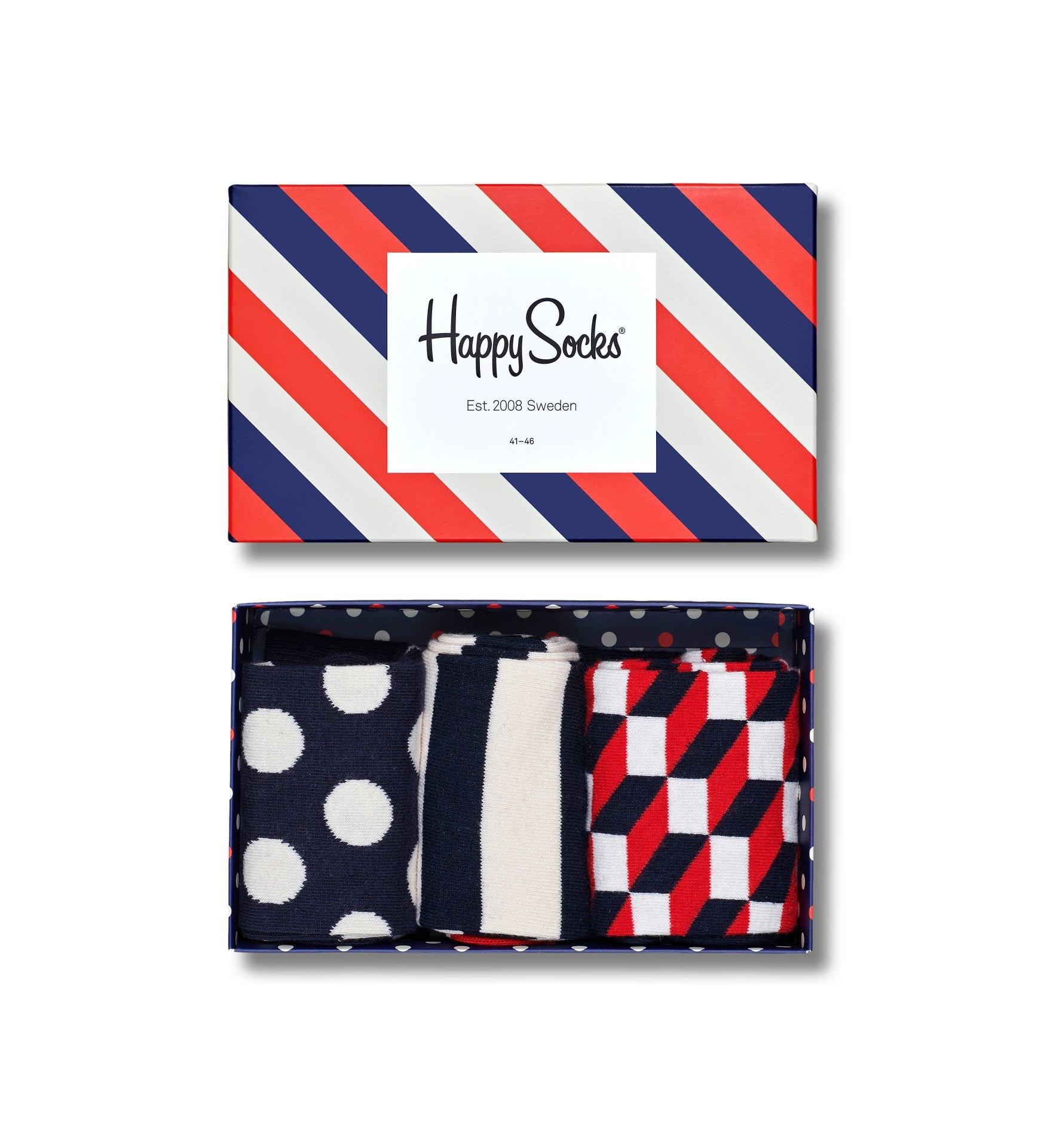 Darčekový box ponožiek Happy Socks Stripe - 3 páry