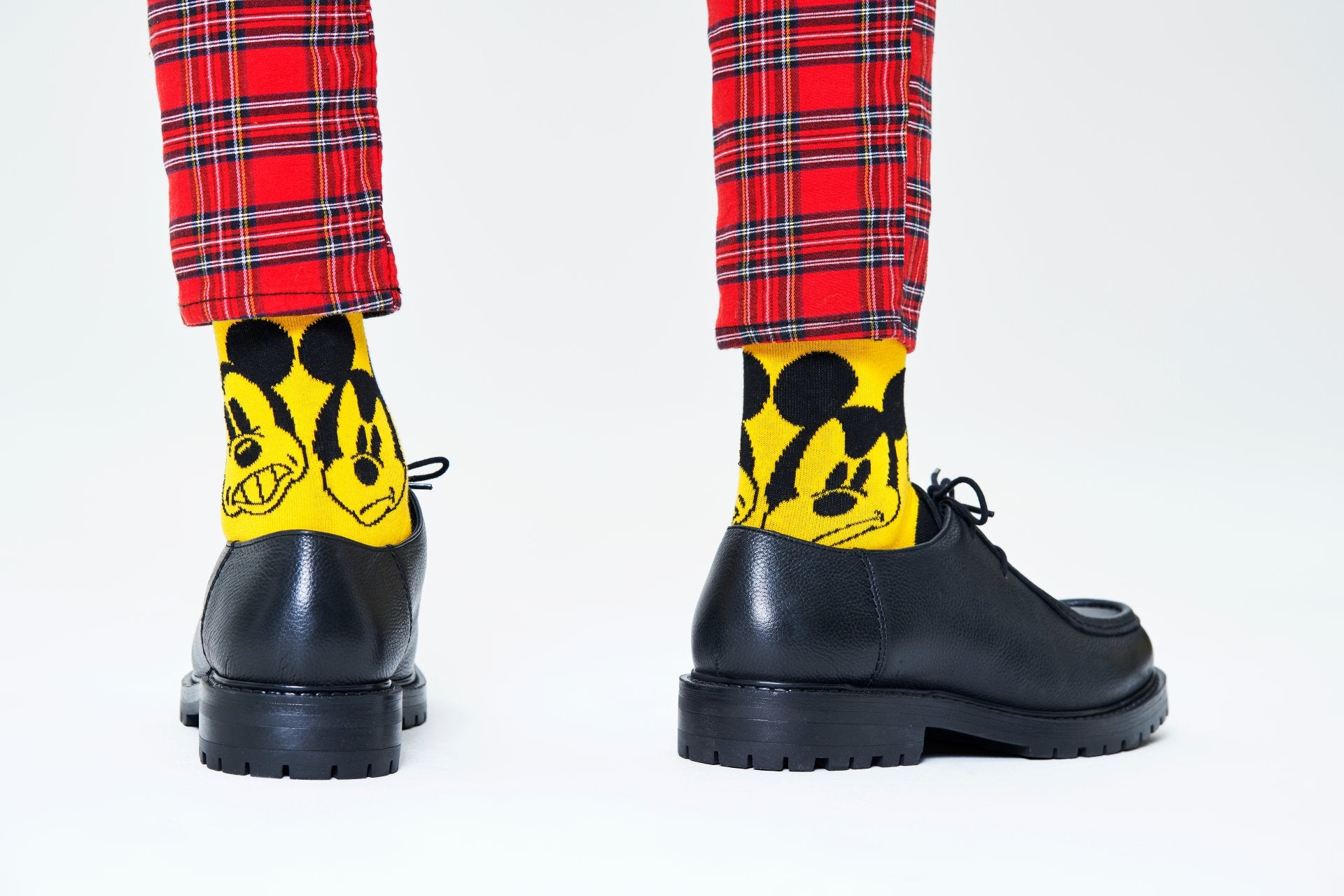 Žlté ponožky s Mickey Mousom, Happy Socks x Disney