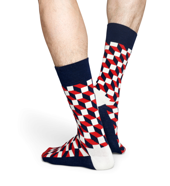 Farebné ponožky Happy Socks se vzorom Filled Optic